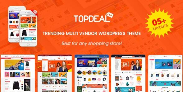 TopDeal v2.3.3破解版 – WordPress多供应商市场主题