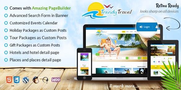 Trendy Travel v5.6破解版（已汉化） – WordPress旅游主题