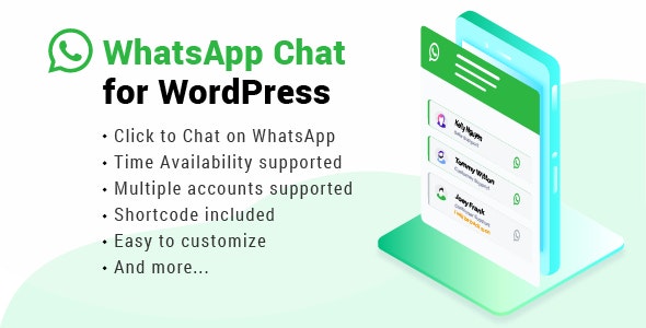WhatsApp Chat WordPress v3.1.8（已汉化） – WordPress聊天插件
