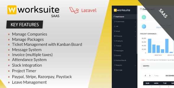 Worksuite Saas v5.4.84破解版 – 项目管理系统