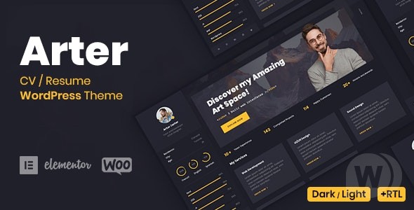 Arter v1.8.4 – WordPress个人简历主题