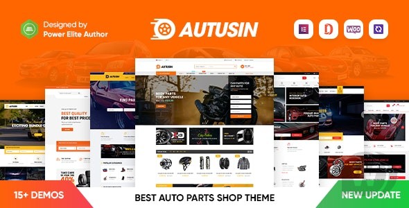 Autusin v2.3.2破解版（已汉化） – Elementor WooCommerce WordPress 汽车零部件和汽车配件商店