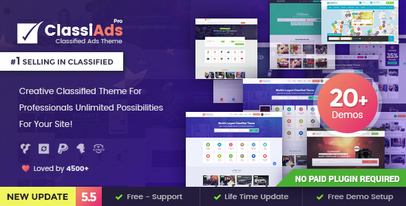 Classiads v5.10.8 – WordPress分类广告主题