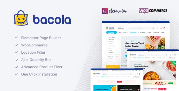 Bacola v1.5.1.3(已汉化) – WordPress食品电子商务主题
