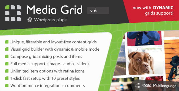 Media Grid v7.1.1 – WordPress响应式产品组合