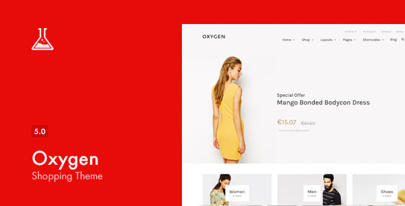 Oxygen v5.14 – WooCommerce WordPress 主题