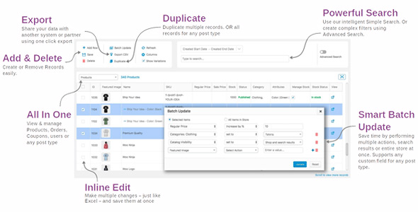 StoreApps Smart Manager Pro v8.64.0（已汉化） – WooCommerce 产品管理的插件