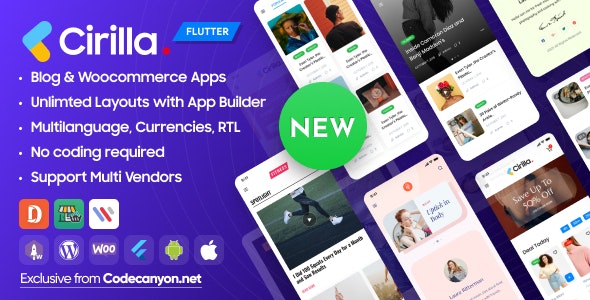 Cirilla v2.2.0 破解版 – 适用于 WordPress 和 Woocommerce 的多用途 Flutter 应用程序