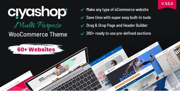 CiyaShop v4.8.3破解版（已汉化）– WooCommerce WordPress主题