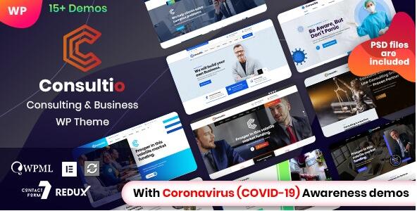 Consultio v2.9.2 破解版 – WordPress企业咨询主题