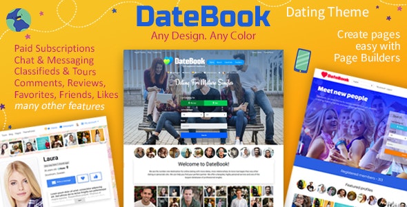 DateBook v4.6.3 – WordPress约会主题
