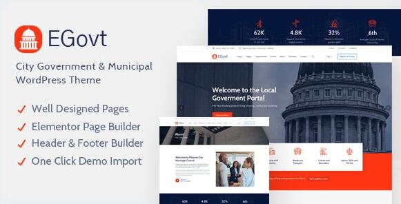 EGovt v1.5.6 – WordPress市政府主题