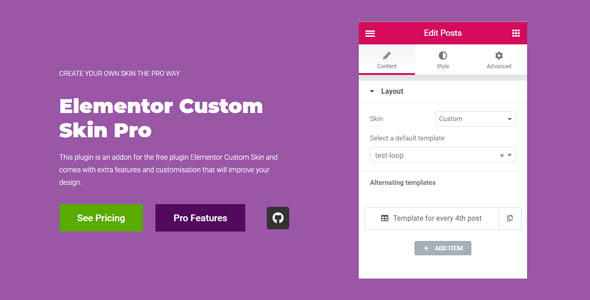 Elementor Custom Skin Pro v3.2.3破解版 – WordPress自定义皮肤插件