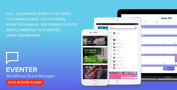 Eventer v3.2.1 – WordPress 活动和预订管理器插件