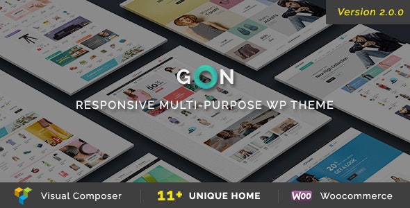Gon v2.2.2 –WordPress响应式多用途主题