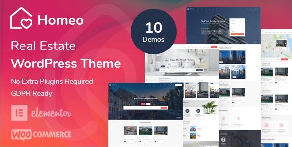 Homeo v1.2.26 – WordPress房地产主题