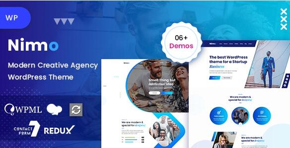 Nimmo v1.2.3 – One page WordPress Theme for Creative