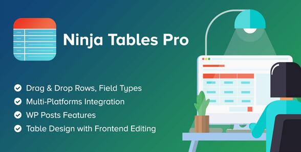 Ninja Tables Pro v4.1.10破解版（已汉化）- 最快，最多样化的WP DataTables插件