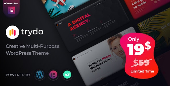 Trydo v1.2.0 – 创意机构和投资组合 WordPress 主题
