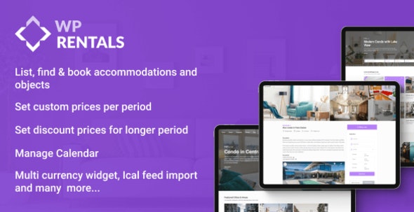 WP Rentals v3.6.1破解版（已汉化） – WordPress预订住宿主题