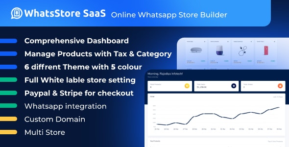 WhatsStore SaaS v8.2  – Online WhatsApp Store Builder