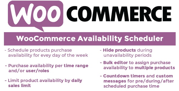 WooCommerce Availability Scheduler v12.1 – WooCommerce 可用性调度程序