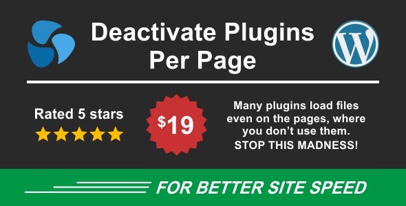 Deactivate Plugins Per Page v1.14.3 – 页面停用插件