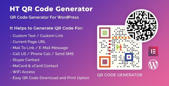 HT QR Code Generator v2.3.5 – WordPressQR代码插件