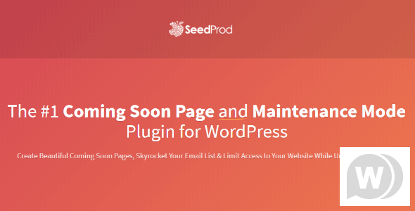 SeedProd Coming Soon Page Pro v6.18.14 – WordPress 维护模式的存根