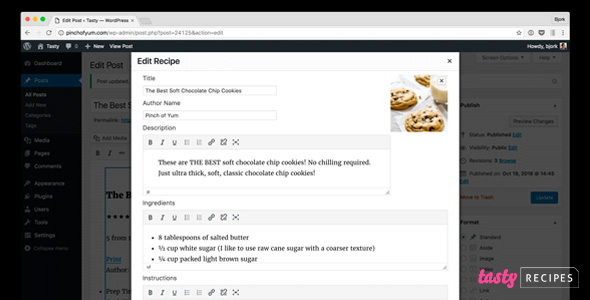 Tasty Recipes v3.6.4 – WordPres美食网站插件