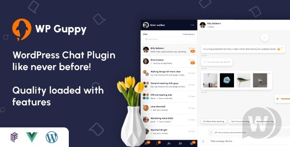 WP Guppy Pro v4.3.2（已汉化90%） – WordPress 实时聊天插件