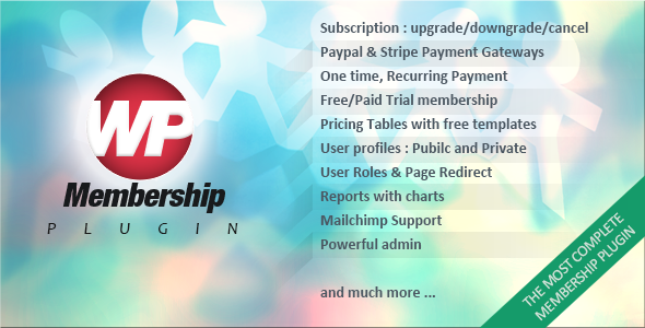WP Membership v1.5.3 – WordPress会员管理插件