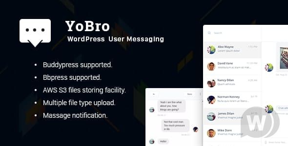 YoBro v2.4 – WordPress 个人消息插件