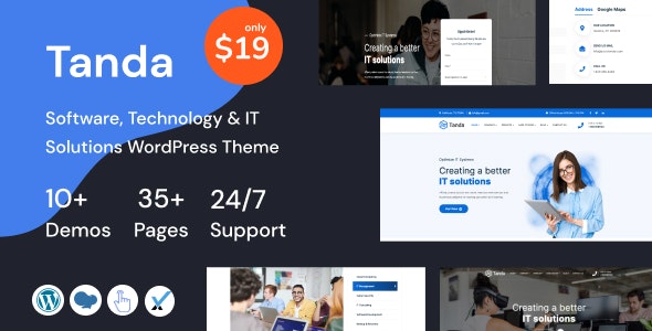 Tanda v1.7.1 –技术和IT解决方案WordPress主题