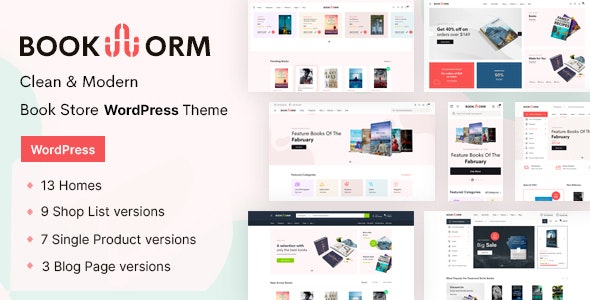 Bookworm v1.1.0破解版（已汉化） – WordPress书店主题