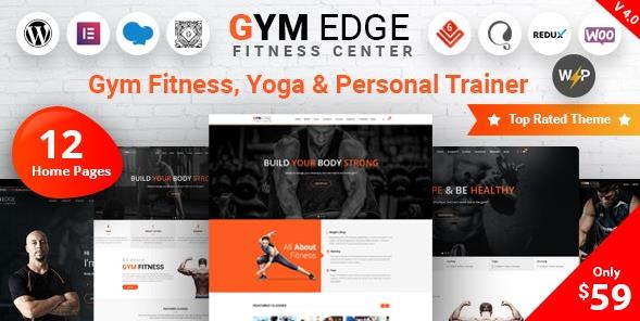 Gym Edge v4.2.6 破解版 – WordPress 健身房健身主题