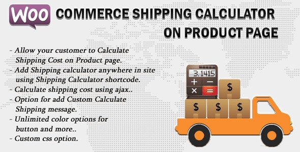 Woocommerce Shipping Calculator On Product Page v2.9 – WordPress运费计算插件