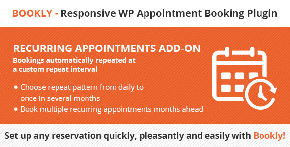 Bookly Recurring Appointments (Add-on) v6.4