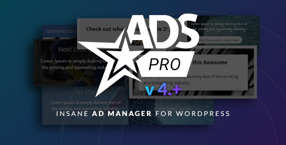 Ads Pro Plugin v4.8.8 – WordPress多用途广告管理器