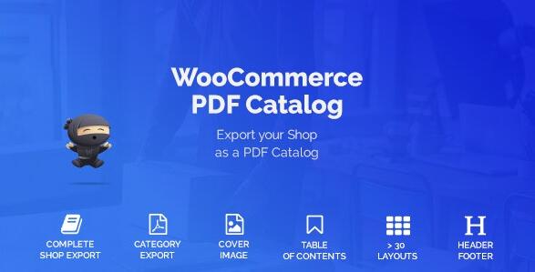 WooCommerce PDF Catalog v1.18.4破解版（已汉化）- 产品目录打印PDF插件