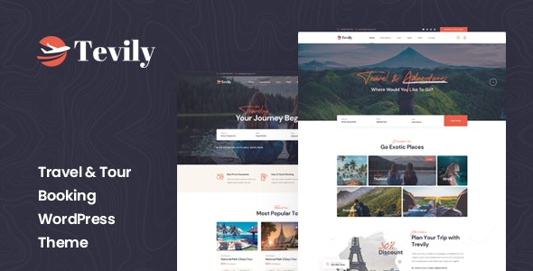 Tevily v1.1.4 – WordPress 旅游预订主题