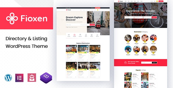 Fioxen v1.0.8 – 目录列表 WordPress 主题