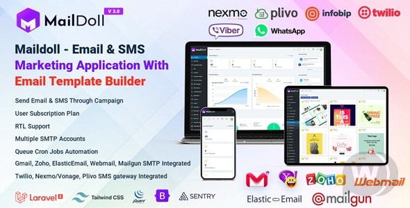 Maildoll v6.11.5（已汉化） – 电子邮件和短信营销源码