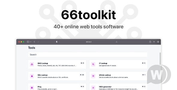 66toolkit v33.0.0（已汉化） – 终极 Web 工具系统 (SAAS)