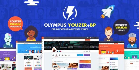 Olympus v4.6破解版(已汉化) – 强大的社交网络BuddyPress主题