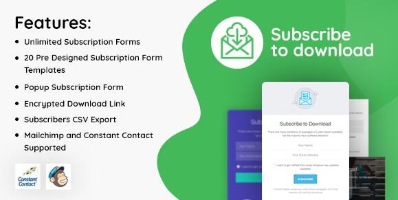 Subscribe to Download v2.0.8 – WordPress订阅下载插件