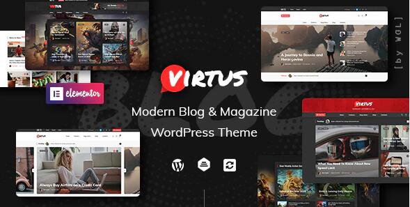 Virtus v1.2.1破解版 – WordPress现代博客和杂志主题