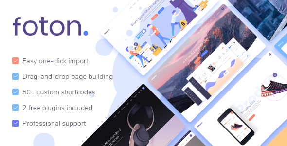 Foton v2.6.1 – 软件和应用着陆页主题