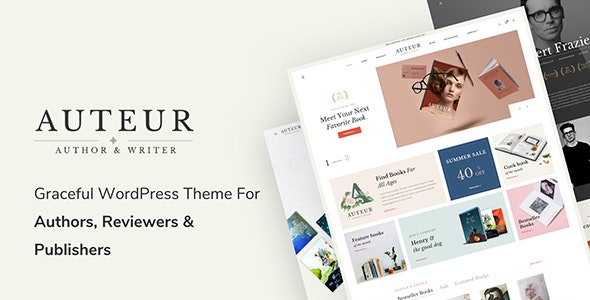 Auteur v6.2（已汉化） – 作者和出版商的 WordPress 主题