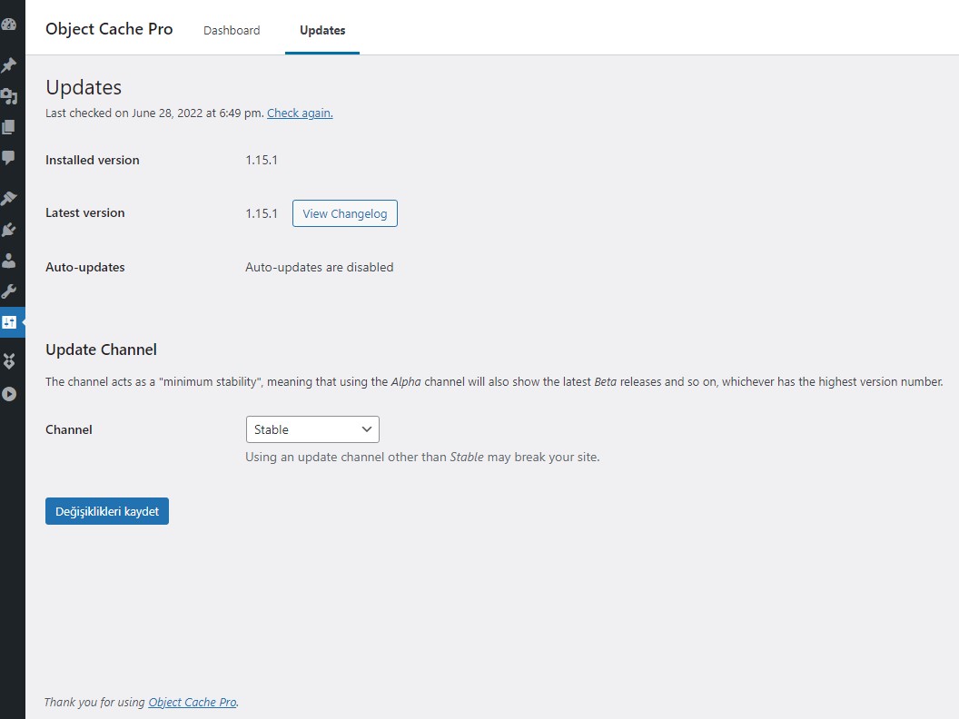 Redis Object Cache Pro v1.24.3